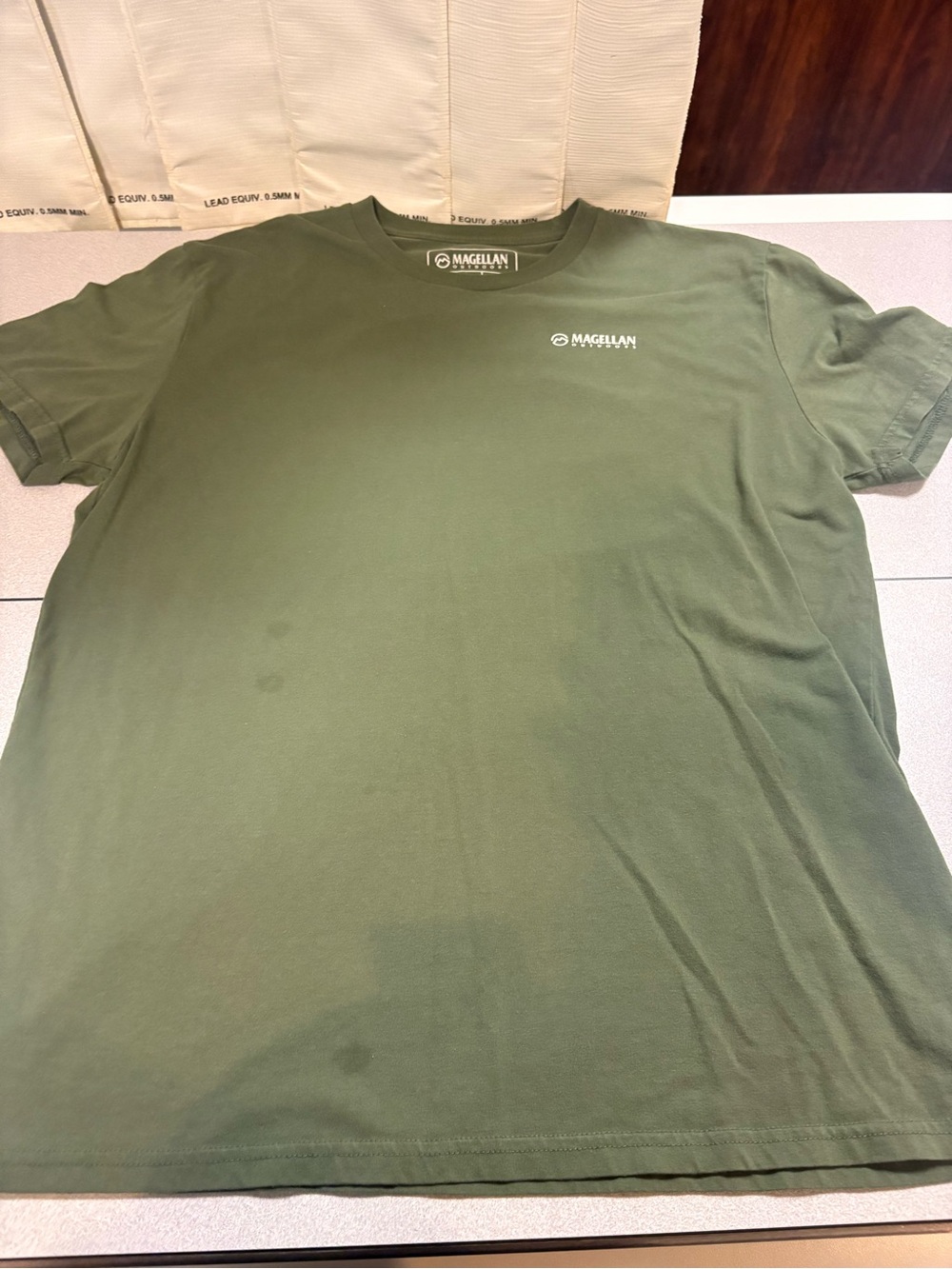 Magellan Outdoors Olive Green Short Sleeve Crew Tee